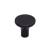 Top Knobs TK912BLK Lynwood 1 1/8" Zinc Alloy Mushroom Shaped Marion Cabinet Knob in Flat Black