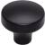 Top Knobs TK902BLK Lynwood 1 1/2" Zinc Alloy Mushroom Shaped Kinney Cabinet Knob in Flat Black