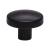 Top Knobs TK910BLK Lynwood 1 3/8" Zinc Alloy Oval Shaped Hillmont Cabinet Knob in Flat Black