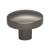 Top Knobs TK910AG Lynwood 1 3/8" Zinc Alloy Oval Shaped Hillmont Cabinet Knob in Ash Gray