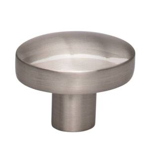 Top Knobs TK910BSN Lynwood 1 3/8" Zinc Alloy Oval Shaped Hillmont Cabinet Knob in Brushed Satin Nickel
