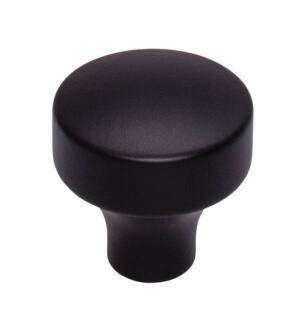 Top Knobs TK900BLK Lynwood 1 1/8" Zinc Alloy Mushroom Shaped Kinney Cabinet Knob in Flat Black