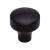 Top Knobs TK900BLK Lynwood 1 1/8" Zinc Alloy Mushroom Shaped Kinney Cabinet Knob in Flat Black