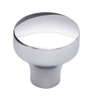Top Knobs TK901PC Lynwood 1 1/4" Zinc Alloy Mushroom Shaped Kinney Cabinet Knob in Polished Chrome