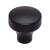 Top Knobs TK901BLK Lynwood 1 1/4" Zinc Alloy Mushroom Shaped Kinney Cabinet Knob in Flat Black