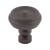 Top Knobs TK882SAB Devon 1 1/4" Zinc Alloy Designer Shaped Brixton Button Cabinet Knob in Sable