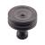 Top Knobs TK881SAB Devon 1 1/4" Zinc Alloy Designer Shaped Brixton Ridged Cabinet Knob in Sable