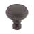 Top Knobs TK880SAB Devon 1 1/4" Zinc Alloy Mushroom Shaped Brixton Rimmed Cabinet Knob in Sable