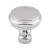 Top Knobs TK880PC Devon 1 1/4" Zinc Alloy Mushroom Shaped Brixton Rimmed Cabinet Knob in Polished Chrome