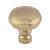 Top Knobs TK880HB Devon 1 1/4" Zinc Alloy Mushroom Shaped Brixton Rimmed Cabinet Knob in Honey Bronze