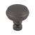 Top Knobs TK880AG Devon 1 1/4" Zinc Alloy Mushroom Shaped Brixton Rimmed Cabinet Knob in Ash Gray