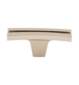 Top Knobs TK87PN Sanctuary 2 5/8" Zinc Alloy Bar Shaped Flared Cabinet Knob in Polished Nickel