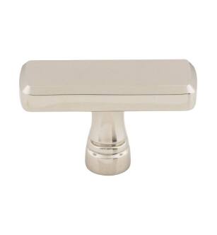 Top Knobs TK851PN Devon 1 7/8" Zinc Alloy Rectangle Shaped Kingsbridge Cabinet Knob in Polished Nickel