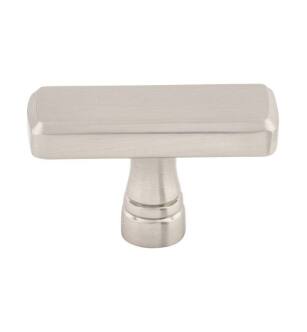 Top Knobs TK851BSN Devon 1 7/8" Zinc Alloy Rectangle Shaped Kingsbridge Cabinet Knob in Brushed Satin Nickel