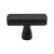 Top Knobs TK851BLK Devon 1 7/8" Zinc Alloy Rectangle Shaped Kingsbridge Cabinet Knob in Flat Black