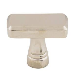 Top Knobs TK850PN Devon 1 3/8" Zinc Alloy Rectangle Shaped Kingsbridge Cabinet Knob in Polished Nickel
