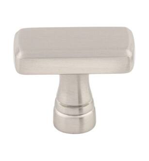 Top Knobs TK850BSN Devon 1 3/8" Zinc Alloy Rectangle Shaped Kingsbridge Cabinet Knob in Brushed Satin Nickel