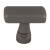 Top Knobs TK850AG Devon 1 3/8" Zinc Alloy Rectangle Shaped Kingsbridge Cabinet Knob in Ash Gray