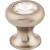 Top Knobs TK845BSN Serene 1" Brass Mushroom Shaped Hayley Crystal Cabinet Knob in Brushed Satin Nickel