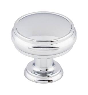 Top Knobs TK832PC Serene 1 3/8" Zinc Alloy Mushroom Shaped Eden Large Cabinet Knob in Polished Chrome