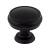 Top Knobs TK832BLK Serene 1 3/8" Zinc Alloy Mushroom Shaped Eden Large Cabinet Knob in Flat Black