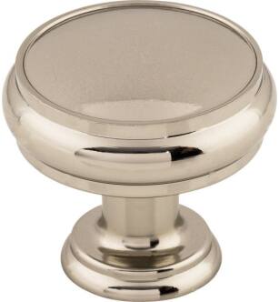Top Knobs TK832PN Serene 1 3/8" Zinc Alloy Mushroom Shaped Eden Large Cabinet Knob in Polished Nickel