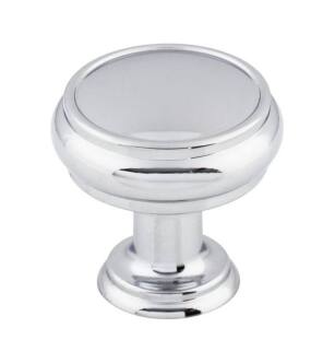 Top Knobs TK831PC Serene 1 1/4" Zinc Alloy Mushroom Shaped Eden Medium Cabinet Knob in Polished Chrome