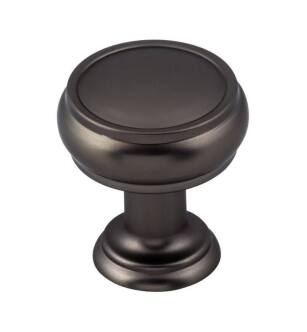 Top Knobs TK830AG Serene 1" Zinc Alloy Mushroom Shaped Eden Small Cabinet Knob in Ash Gray