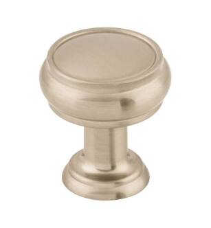 Top Knobs TK830BSN Serene 1" Zinc Alloy Mushroom Shaped Eden Small Cabinet Knob in Brushed Satin Nickel