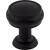 Top Knobs TK830BLK Serene 1" Zinc Alloy Mushroom Shaped Eden Small Cabinet Knob in Flat Black