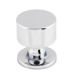 Top Knobs TK821PC Serene 1 1/8" Zinc Alloy Mushroom Shaped Lily Cabinet Knob in Polished Chrome