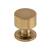 Top Knobs TK821HB Serene 1 1/8" Zinc Alloy Mushroom Shaped Lily Cabinet Knob in Honey Bronze