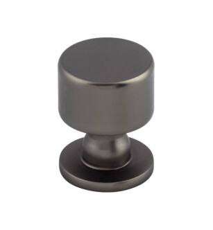 Top Knobs TK820AG Serene 1" Zinc Alloy Mushroom Shaped Lily Cabinet Knob in Ash Gray