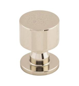 Top Knobs TK820PN Serene 1" Zinc Alloy Mushroom Shaped Lily Cabinet Knob in Polished Nickel