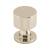 Top Knobs TK820PN Serene 1" Zinc Alloy Mushroom Shaped Lily Cabinet Knob in Polished Nickel