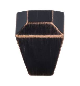 Top Knobs TK811TB Serene 1" Zinc Alloy Square Shaped Juliet Cabinet Knob in Tuscan Bronze