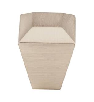 Top Knobs TK811BSN Serene 1" Zinc Alloy Square Shaped Juliet Cabinet Knob in Brushed Satin Nickel