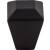 Top Knobs TK811BLK Serene 1" Zinc Alloy Square Shaped Juliet Cabinet Knob in Flat Black