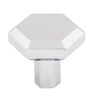 Top Knobs TK792PC Serene 1 1/4" Zinc Alloy Geometric Shaped Lydia Cabinet Knob in Polished Chrome