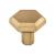 Top Knobs TK792HB Serene 1 1/4" Zinc Alloy Geometric Shaped Lydia Cabinet Knob in Honey Bronze