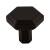 Top Knobs TK792BLK Serene 1 1/4" Zinc Alloy Geometric Shaped Lydia Cabinet Knob in Flat Black