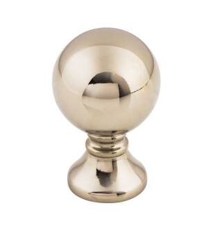 Top Knobs TK801PN Serene 1" Zinc Alloy Round Shaped Kara Cabinet Knob in Polished Nickel