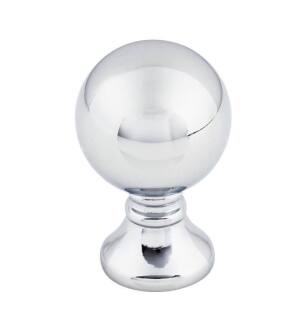 Top Knobs TK801PC Serene 1" Zinc Alloy Round Shaped Kara Cabinet Knob in Polished Chrome