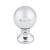 Top Knobs TK801PC Serene 1" Zinc Alloy Round Shaped Kara Cabinet Knob in Polished Chrome