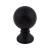 Top Knobs TK801BLK Serene 1" Zinc Alloy Round Shaped Kara Cabinet Knob in Flat Black