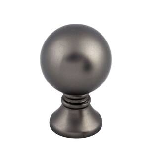 Top Knobs TK801AG Serene 1" Zinc Alloy Round Shaped Kara Cabinet Knob in Ash Gray
