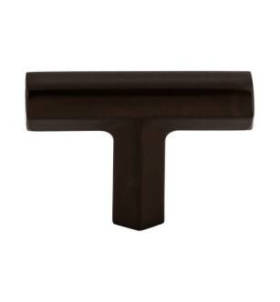 Top Knobs TK790ORB Serene 1 3/4" Zinc Alloy T-Handle Shaped Lydia T Shape Cabinet Knob in Oil Rubbed Bronze