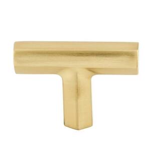 Top Knobs TK790HB Serene 1 3/4" Zinc Alloy T-Handle Shaped Lydia T Shape Cabinet Knob in Honey Bronze