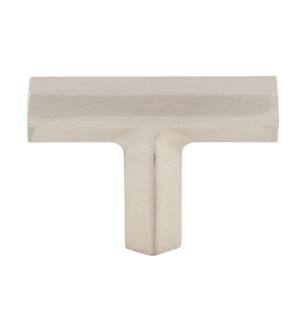 Top Knobs TK790BSN Serene 1 3/4" Zinc Alloy T-Handle Shaped Lydia T Shape Cabinet Knob in Brushed Satin Nickel