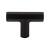 Top Knobs TK790BLK Serene 1 3/4" Zinc Alloy T-Handle Shaped Lydia T Shape Cabinet Knob in Flat Black